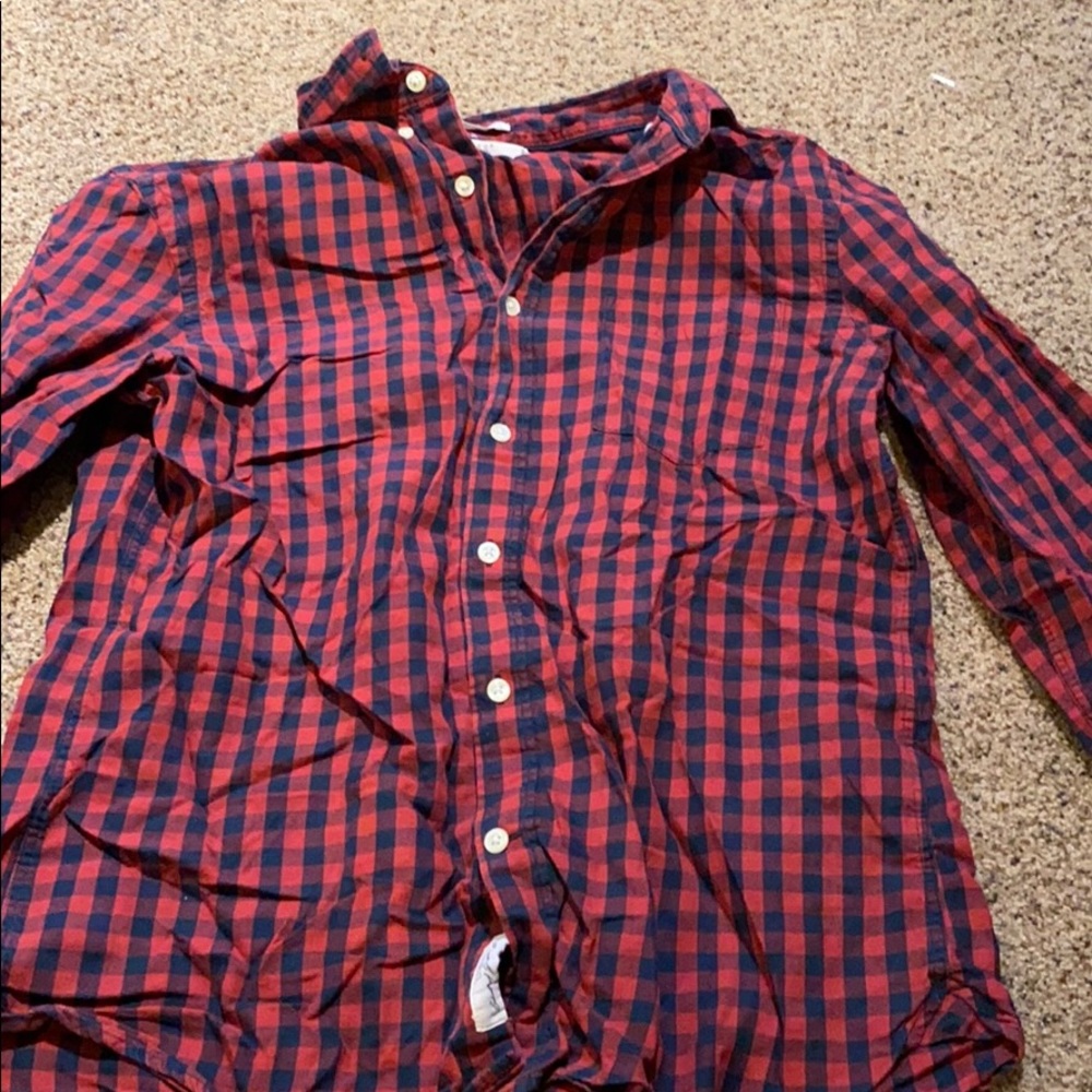 Plaid long sleeve shirt